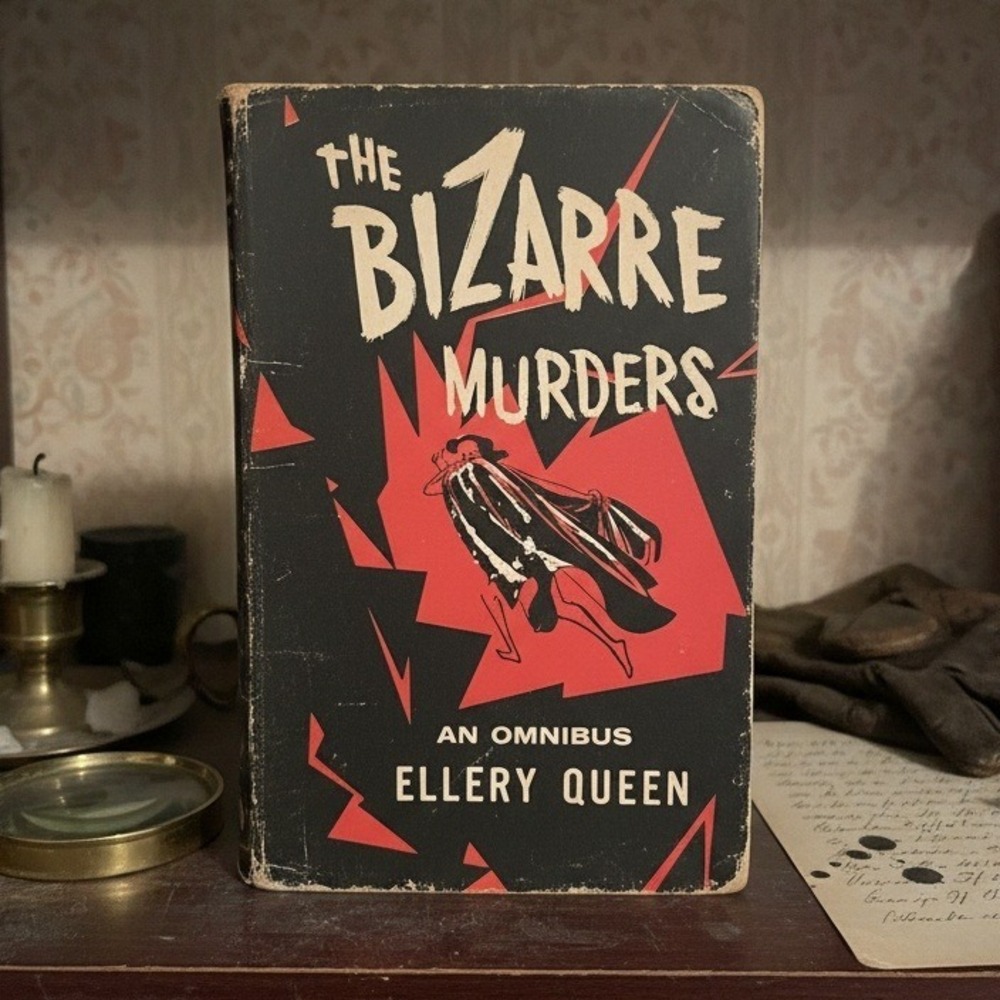 The Bizarre Murders Ellery Queen Omnibus Hardcover Book Club Edition Vintage